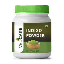 Vedcare Indigo Powder for Hair | Natural & Pure | Chemical-Free Hair Color | For Natural Black/Brown Hair | For Hair Dye & Conditioning, 200gm black