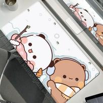 Cartoon Bubu Dudu Cute Deskmat Xxl Gamer Mouse Pad Anime Computer Table Mat Pc Accessories Mousepad Large Mats Office Mause Pads 30cmx60cm(11.8x23.6inch) white