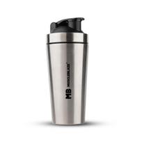 MuscleBlaze Stainless Steel Gym Shaker, Silver, 700ml white
