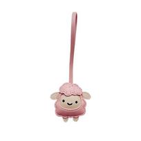 2027 Lunar New Year Goat Keychain Adorable Cartoon Pendant Waterproof PU Material Handbag Charm Nice New Year Gift for Colleagues rožinė