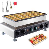 VEVOR 50 VNT. Mini olandiškų blynų keptuvė, nelipni nerūdijančio plieno Dorayaki keptuvė, 1800W komercinė elektrinė Poffertjes kepimo plokštė 58 x 35 x 17.5 cm