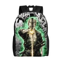 Zoro O-One P-Piece Backpacks Women Men Casual Bookbag for School College Funny Adventure Anime Comic Bags One Size beige