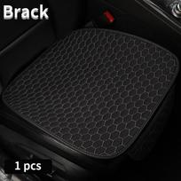 Lininis automobilio sėdynės užvalkalas Four Seasons priekinė galinė lino audinio pagalvėlė kvėpuojantis apsauginis kilimėlis Auto priedai Universalūs 1 black pad black