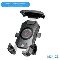 Motociklo telefono laikiklis, skirtas motociklų palaikymo telefonui, mobiliajam stovui, belaidžiam įkrovikliui, motociklui, mobiliajam telefonui M14-C1 NO Charger gray