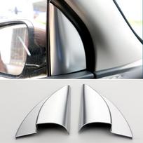 For Kia Sportage 4 QL 2016 2017 2018   ABS Car Front Door Window Inner Triangle A Colum Cover Trim Stickers gray