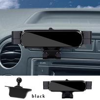 Reguliuojamas automobilinis telefono laikiklis Volkswagen VW Tiguan 5N Passat Polo V 6C Golf Sportsvan 2018 Automobilio interjeras sidabras