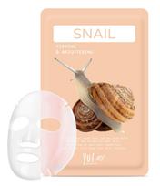 YU.R Me Snail Sheet Mask - lakštinė veido kaukė su sraigių mucinu, 1 vnt. (25 g)