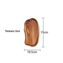 Debesies formos japoniško akacijos medžio padėklas arbatai, kavai, pyragui ir desertams - Apsaugotas nuo nudegimo, vakarienės ar mažas lėkštukas. brown