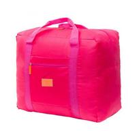 Waterproof Foldable Travel Luggage Clothes Large Capacity Storage Duffel Bag vyno raudonos spalvos