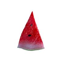 Super realistic simulation of watermelon slices, fake fruit decorations, photography props, scene arrangement, fruit toys red