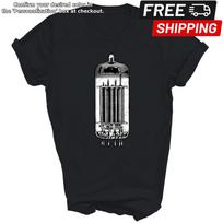 Vintažinis analoginis audio vakuuminės lempos gitarinis stiprintuvas Unisex marškinėliai Dovana Unisex T-shirt XL gray