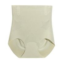 Women's Summer Thin Model of High Waist To Lift Hips and Abdomen Without A Mark Triangle Briefs XXL mėlyna
