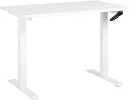 Beliani Rankiniu būdu reguliuojamas stalas DESTINES 120 cm, 72 cm, baltas