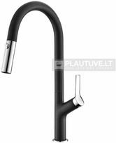 Plautuvės maišytuvas HELIKA Grata 7723-601, juodos spalvos, neteisingas: Juoda | Juodas metallic 601
