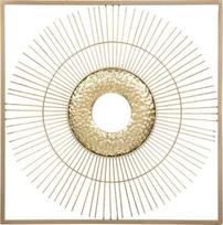Beliani Sienų dekoracija MERCURY 50 cm, metalinė, auksinė