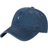 Satanic Goat Baphomet Baseball Cap Washed Cotton Dad Hat Casual Curved Brim Adjustable Sun Hat Can Be Adjusted