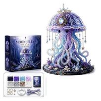 Pearls Picture Set 8 Design Option Adhesive Beaded Animal Making Set For Children Beginner Perfectly For Party Giveaways gray