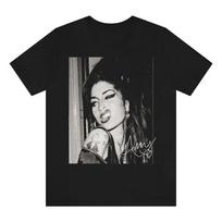 Karščiausi Amy Winehouse marškinėliai Medvilniniai Juodi S-4XL Tee ad18 M gray