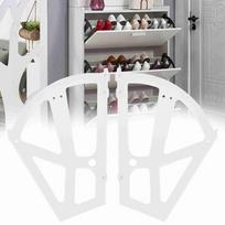 1 Pair 228×255×205×93mm Shoe Rack Hinges ABS Cabinet Shelf Holder Shoe Cabinet Hinges  For Entryway balta