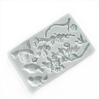Bird Chocolate Silicone Molds Rose Fondant Sparrow Candy for Wedding Anniversary Cake Decoration Home Decoration Biscuits Mousse Flower Paste white