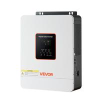 VEVOR 3000W hibridinis saulės keitiklis, 24V DC į 230V AC, grynos sinusinės bangos galios keitiklis įkroviklis, integruotas 80A MPPT saulės valdiklis