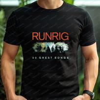 RUNRIG - Klasikinės muzikos grupės spaudinio marškinėliai vyrams ir moterims, su A ir universaliu dizainu i XL black