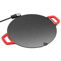 Porceliano emalės akmens elektrinė keptuvė Greitas kaitinimas Apvalus grilis Lengva valyti Bekūris patalpoms 40CM SET