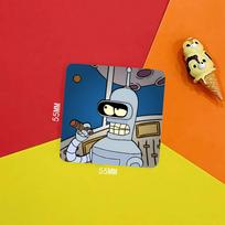 F-Futuramas-Bender Anime Cute Fridge Magnets Cartoon Animal Magnets For Refrigerator Decor Funny Magnetic blue