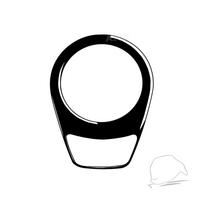 For BMW 3 Series E90 2006-08 Piano Black Transmission Control Knob Panel Trim Cover Car Interior Decoration Accessories Sticker Balck white