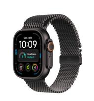 Išmanusis laikrodis Apple Watch Ultra 4 GPS + Cellular 49mm MJAU4ET/A, black titanium korpusas su black titanium milanese loop dirželiu - S