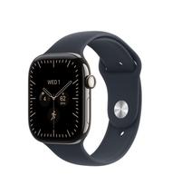 Išmanusis laikrodis Apple Watch Series 12 GPS + Cellular 42mm MJGG4ET/A, natural titanium korpusas su navy blue sport dirželiu - M/L