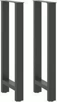 Baro stalo kojos, antracito spalvos, 2 vnt., 50x(100-101) cm, plienas