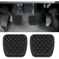 2PCS Rubber Brake Clutch Pedal Pad Cover, Car Pedal Covers, Non-Slip Break Pedal Covers Replacement 46545-SA5-000 46545SA5000, Car Rubber Clutch gray