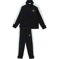 Puma Casual Sports Suit Basic Fashion Comfortable Soft Kids suit Black 941362-01 160 white