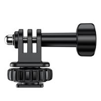Rotatable Action Camera Cold Shoe Mount With 1/4 Screw Hole For Stabilizers Monopods And Outdoor Photography Equipment 1 gray