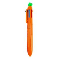 Signing Pen Creative Morkos formos Tušinukas 6 spalvų ištraukiamas rašiklis Sklandžiai rašomas raštinės reikmenų rašiklis mokyklai Carrot Set orange