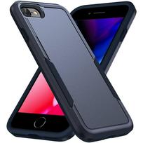 iPhone SE 3 dėklas Atsparus smūgiams hibridinis dėklas Dvigubo sluoksnio dizainas Kietas dangtelis iPhone SE 2 /iPhone 6/6S/7/8 Plus dėklams SE 2022 2020 red