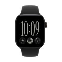 Apple Watch Series 12 GPS+LTE išmanusis laikrodis 42, Black, Sport Band | S/M