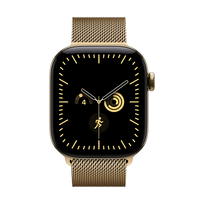 Apple Watch Series 12 GPS+LTE išmanusis laikrodis 42, Gold, Milanese Loop Gold (Radiant Gold)