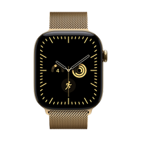 Apple Watch Series 12 GPS+LTE išmanusis laikrodis 46, Gold, Milanese Loop | M/L Gold (Radiant Gold)