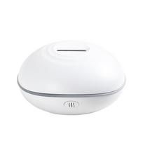 Seven-Color Simulated Flame Aroma Diffuser & Humidifier with Gradient Light balta