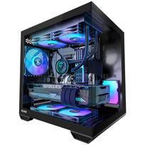 Okinos MATX PC Case, Top 240mm Radiator Support, 5 PCIe Slots for Max GPU Cooling, Extra Space for 160mm PSU & Easy Cable Management, 3×120mm ARGB