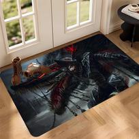 Berserk Comics Cool Bathroom Mat Anti-slip Absorb Water Long Strip Cushion Bedroon Mat Welcome Doormat 100x150cm 39x59 inch gray