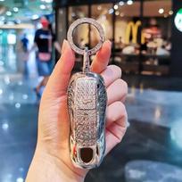 Suitable For Porsche Keycase, Panamera Cayenne Macan 718 911 Taycan Keycover Key Shell Keychain Shell Buckle white