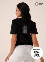 Oversized cotton T-shirt with  Thai  back print L
