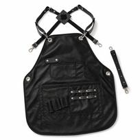 Cross Back Straps Barber Shop Apron Waterproof Leather Leather Strap Apron  Beauty Salon juoda