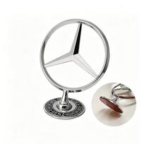 1 vnt. Automobilio variklio dangčio stovas Logotipo dekoras Mercedes-Benz GLC X253 X254 C klasės W205 W206 A klasės W177 GLA E klasės W213 W212 GLE W167 W16 BM1 white