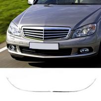 2 vnt. priekinio buferio apatinė chromuota apdailos juostelė 204 885 0821 Pakeitimas Benz C‑Class W204 Standartiniam, prieš atnaujinimą 2008–2010 m. white