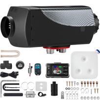 VEVOR 12V 5-8KW Dyzelinis oro šildytuvas su LCD jungikliu, Dyzelinis šildytuvas su nuotolinio valdymo pultu ir kitu priedų rinkiniu, 12V 8KW stovėjimo šildytuvas