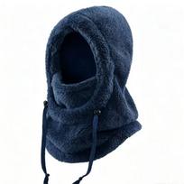 Keep Warm Plush Balaclava Hat Hood Winter Ear Protection Cap Soft Ski Mask Hat  Hiking balta